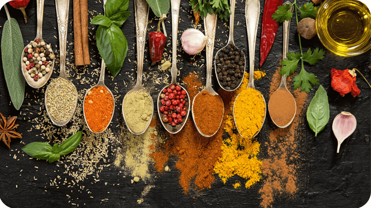 Temperos na Culinária