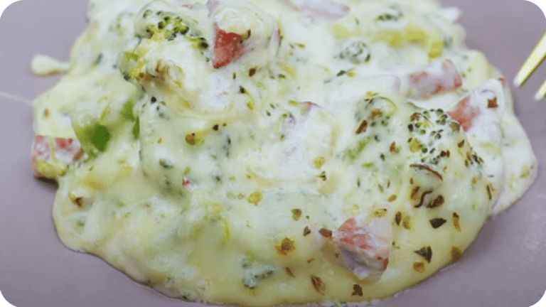 Brócolis cremoso com Calabresa